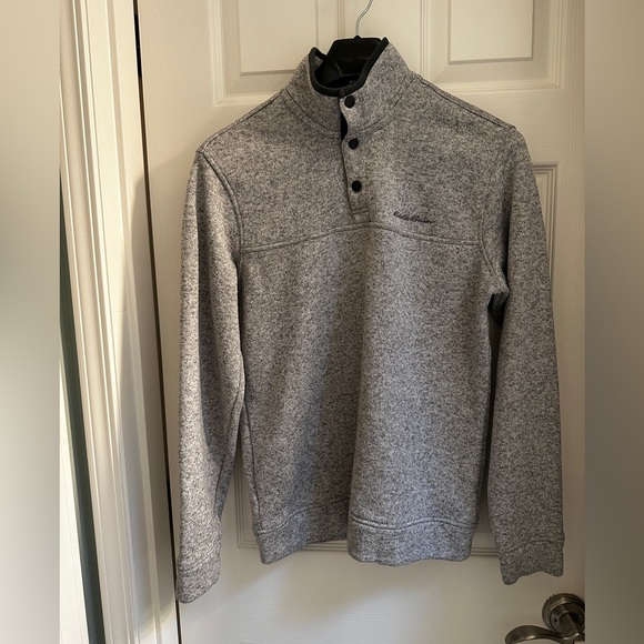 Eddie Bauer Men's Convector Snap Mock Sweater M Like New - Picture 3 of 11